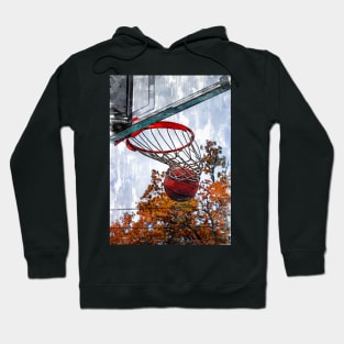 Basketball In Hoop Marker Sketch Hoodie